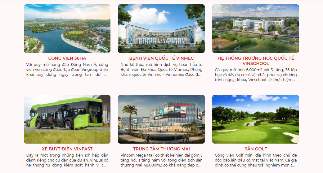 HỆ THỐNG TIỆN ÍCH ĐẲNG CẤP QUỐC TẾ