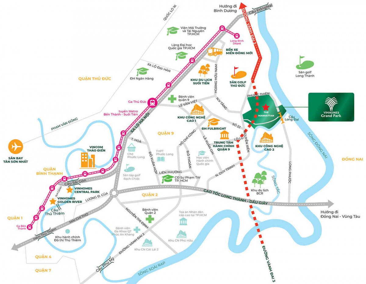 Vị trí Vinhomes Grand Park